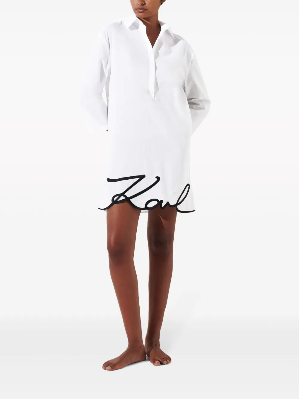 Dna Signature Semi-Sheer Beach Dress