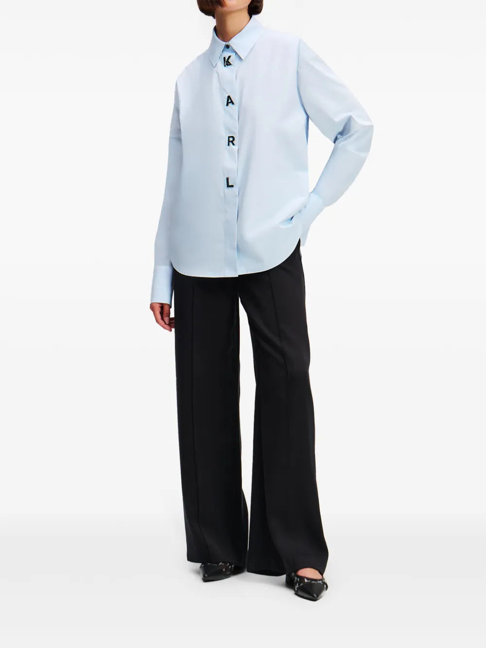 Karl Lettering Organic-Cotton Shirt