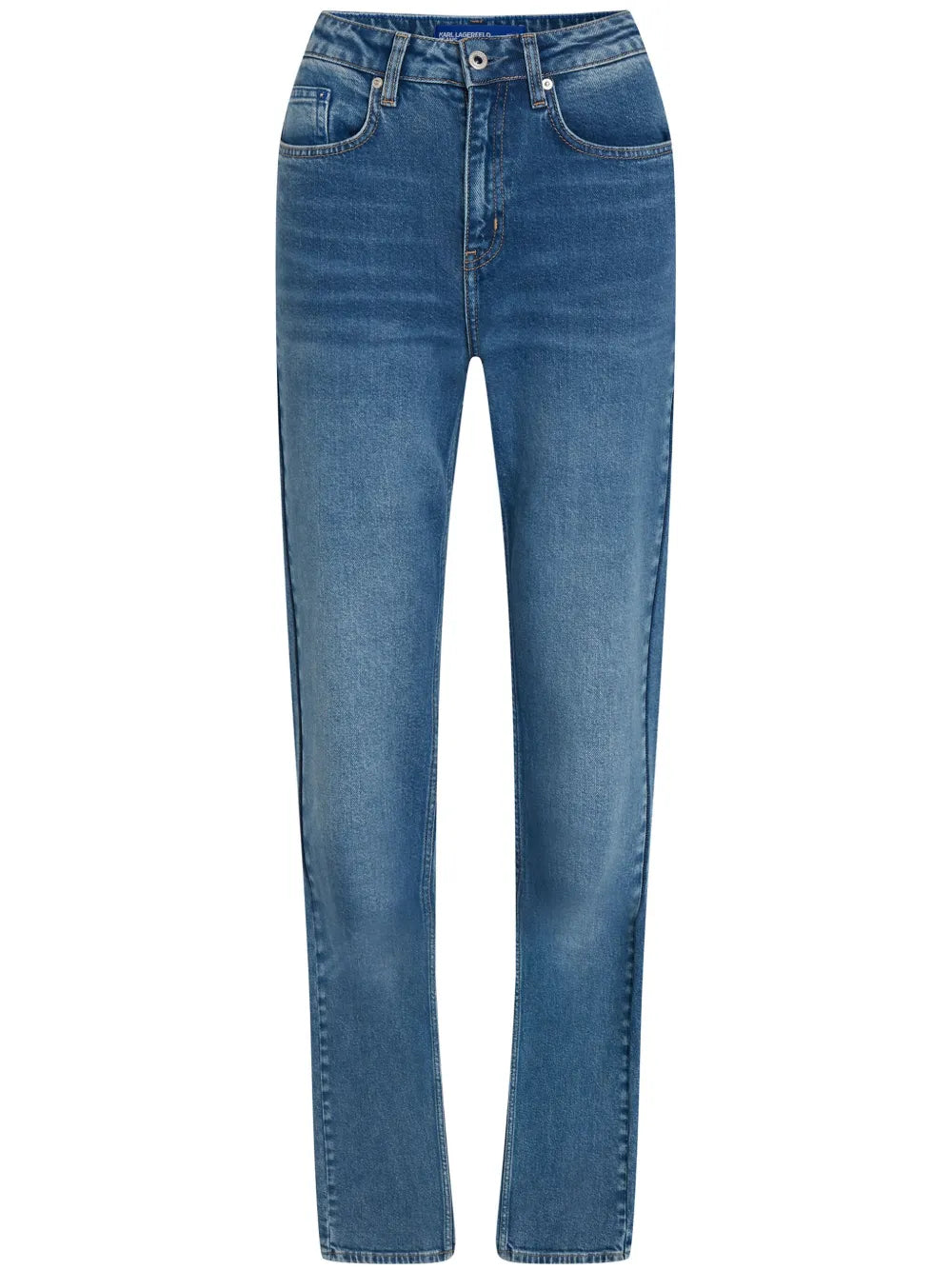 Logo-Patch Straight Jeans