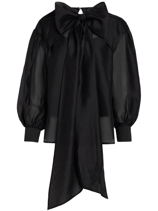 Oversize Bow-Detail Blouse