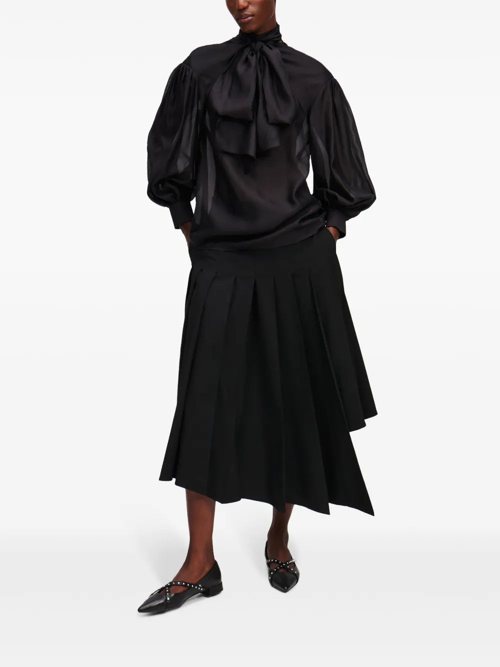 Oversize Bow-Detail Blouse