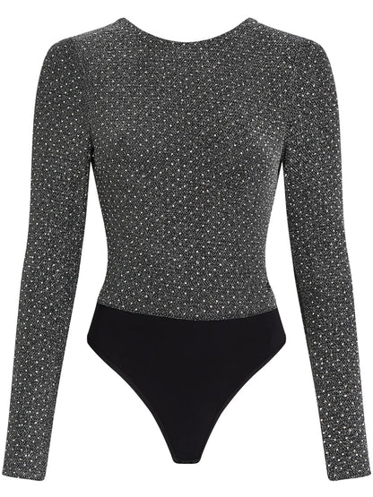 Crystal-Embellished Bodysuit