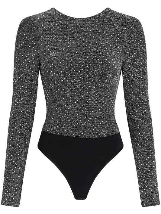 Crystal-Embellished Bodysuit