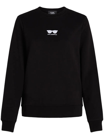 Sunglasses-Embroidered Sweatshirt