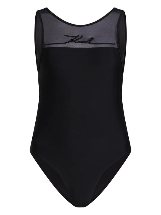 Logo-Embroidered Swimsuit