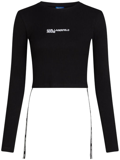 Long-Sleeved Ribbed T-Shirt