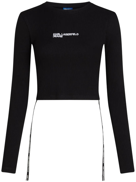 Long-Sleeved Ribbed T-Shirt