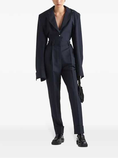 Pressed-Crease Tailored Trousers