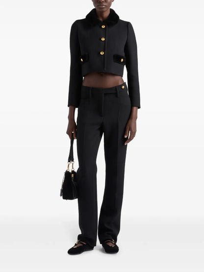 Natté Straight Trousers