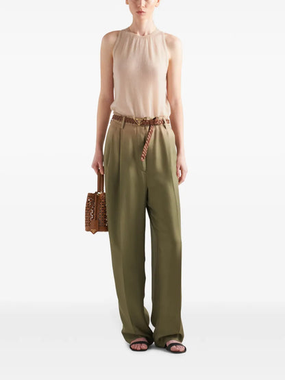 Gradient Twill Palazzo Pants