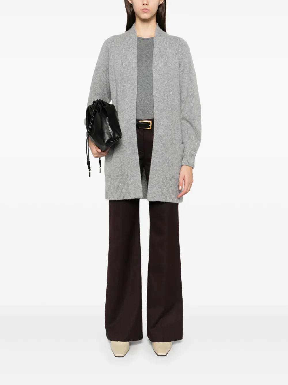 Open-Front Cashmere Cardigan