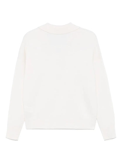 Long-Sleeve Polo Top
