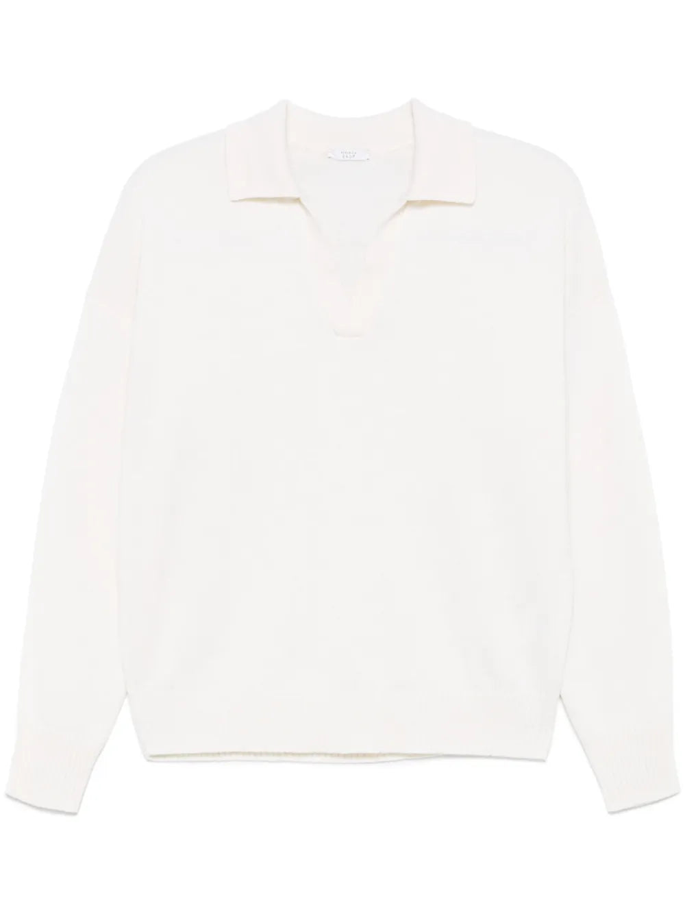 Long-Sleeve Polo Top