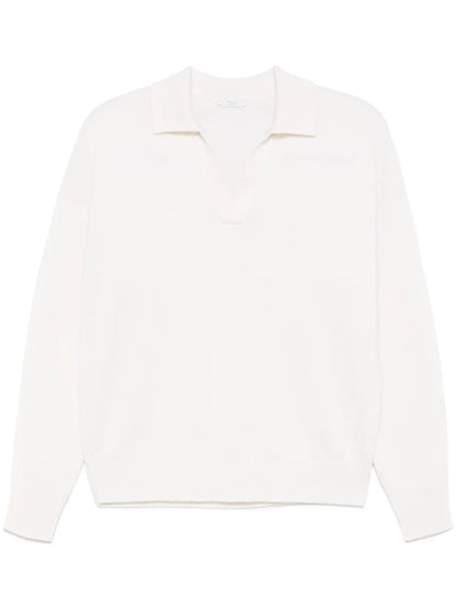 Long-Sleeve Polo Top