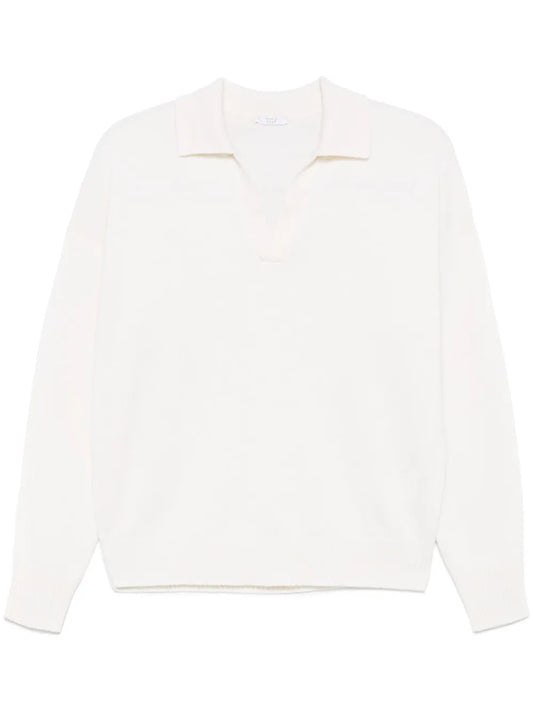 Long-Sleeve Polo Top