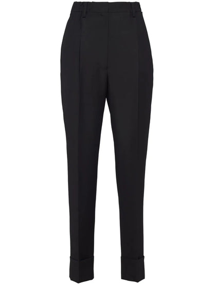 Pressed-Crease Tailored Trousers