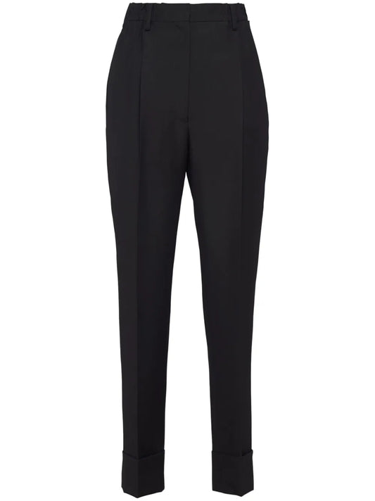 Pressed-Crease Tailored Trousers