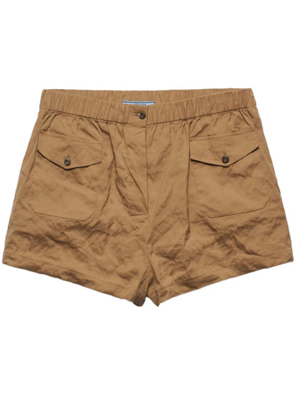 Antiqued Poplin Shorts