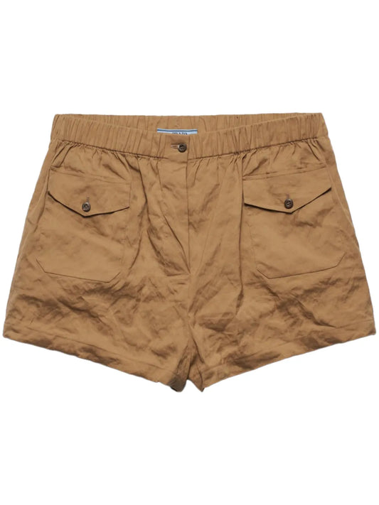Antiqued Poplin Shorts