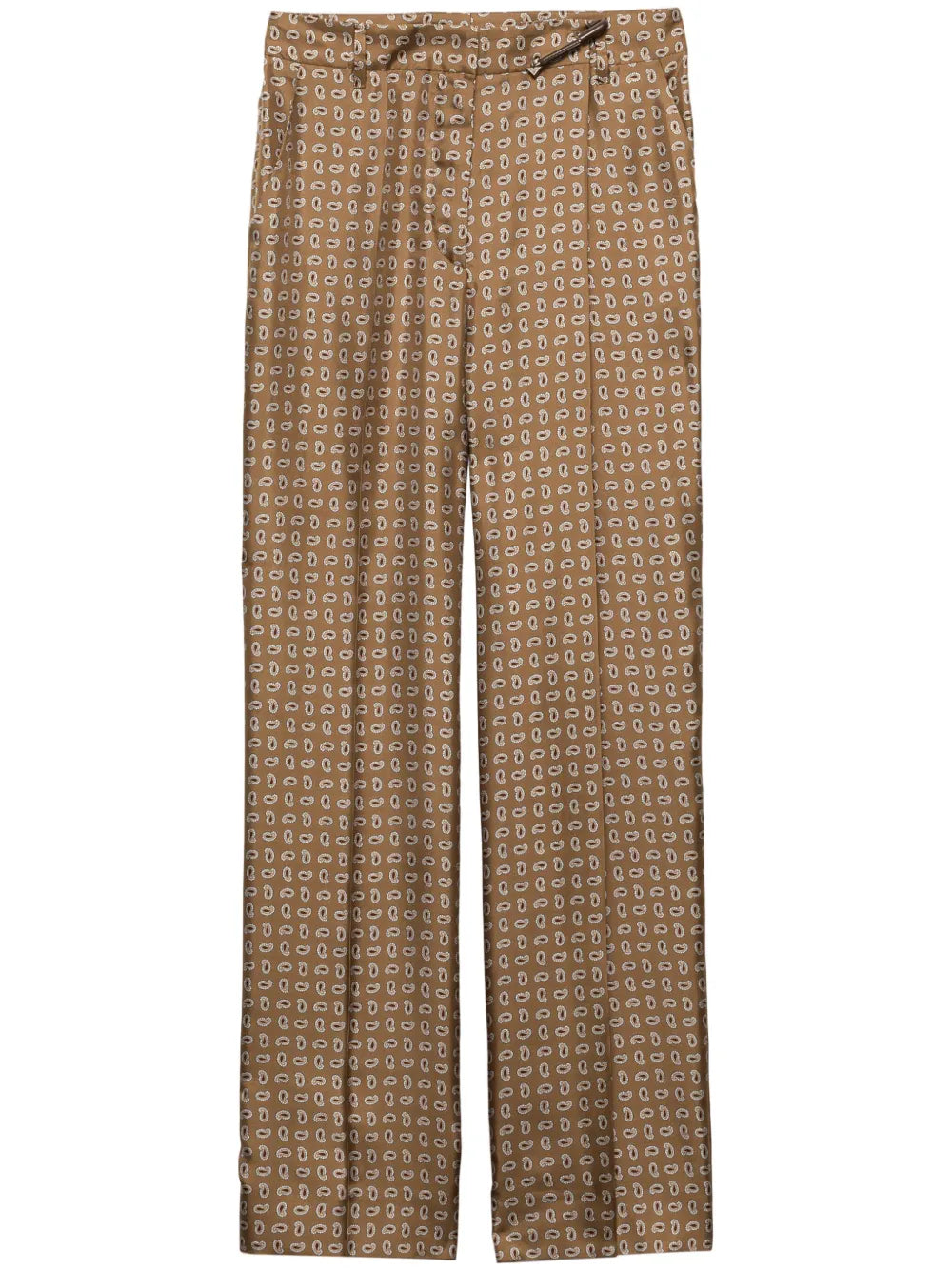 High-Waist Twill Pants