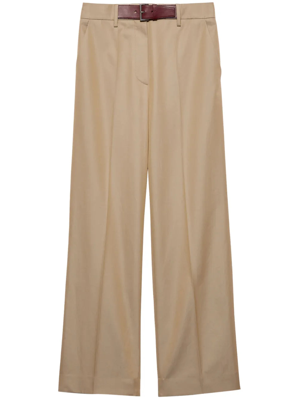 Twill Belted Trousers