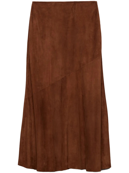 Suede Midi Skirt
