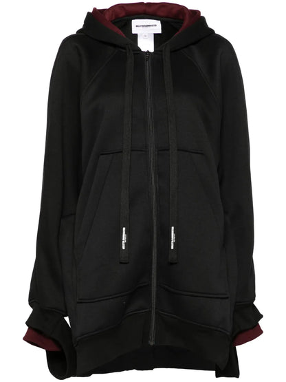 Longline Zip-Up Hoodie
