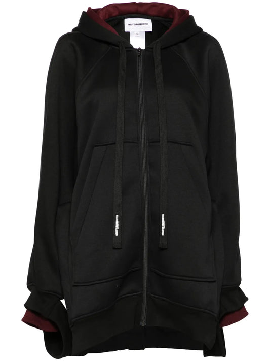Longline Zip-Up Hoodie