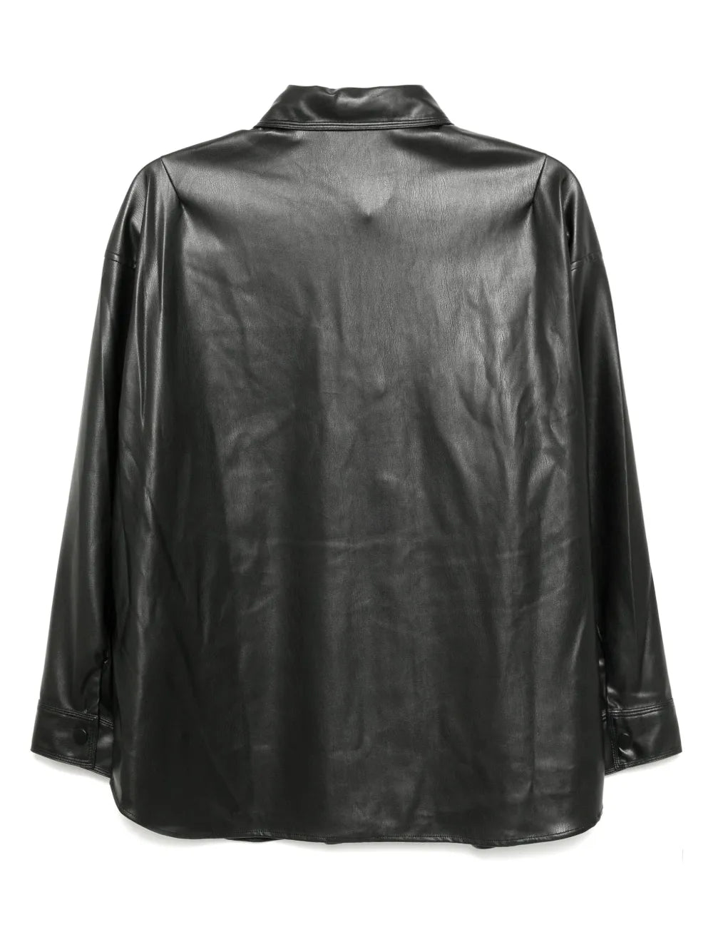 Faux Leather Shirt
