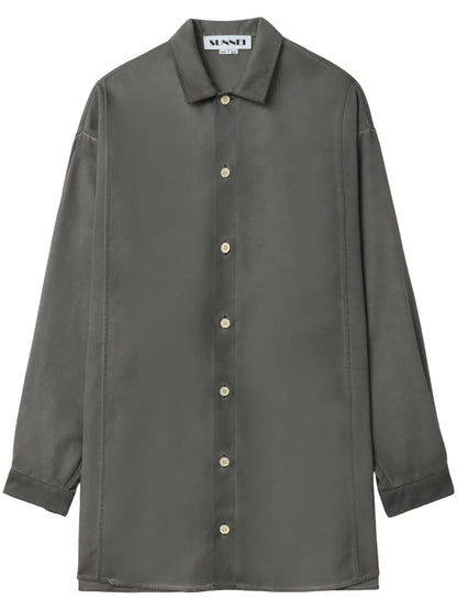 Wool Longline Shirt