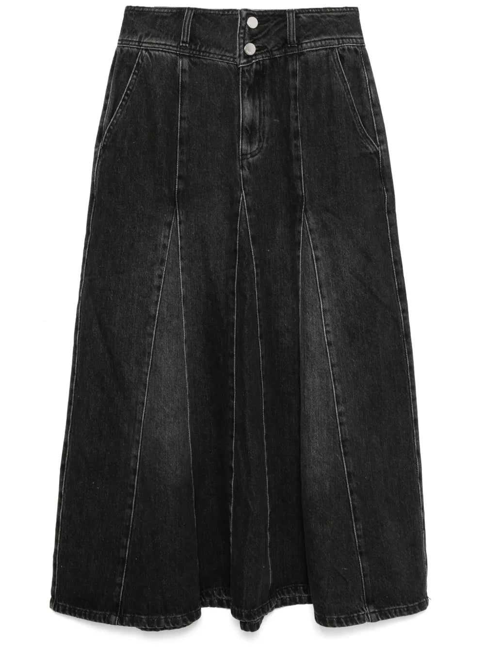 Flared Denim Skirt