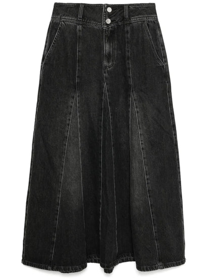 Flared Denim Skirt