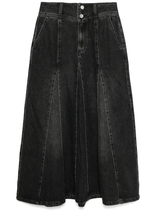 Flared Denim Skirt