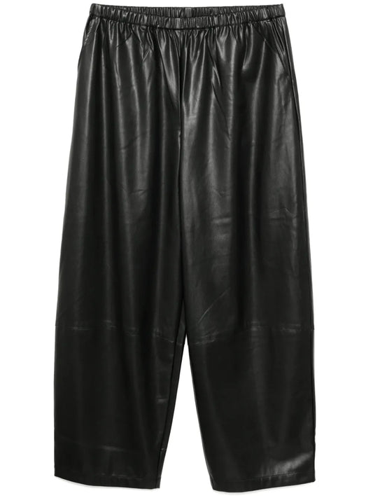 Faux-Leather Trousers