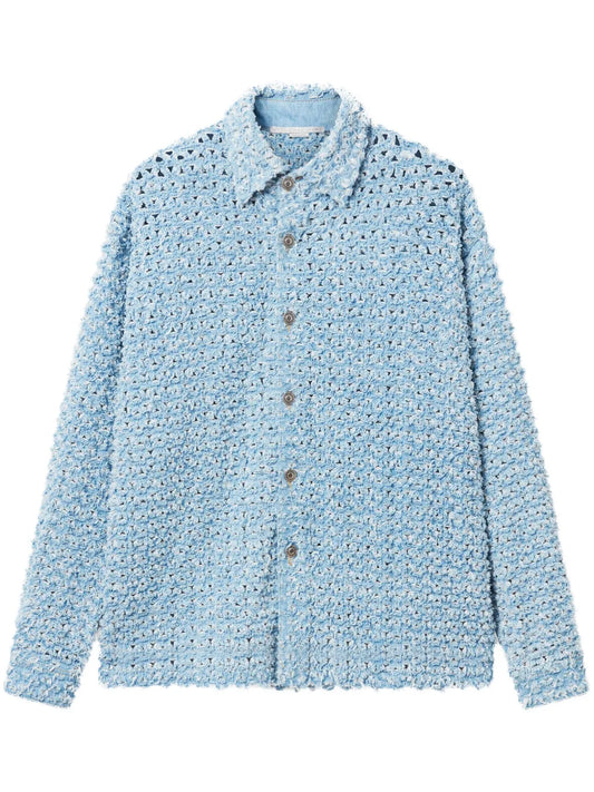 Bouclé Denim Shirt