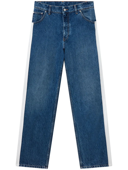 Stripe-Detailing Jeans