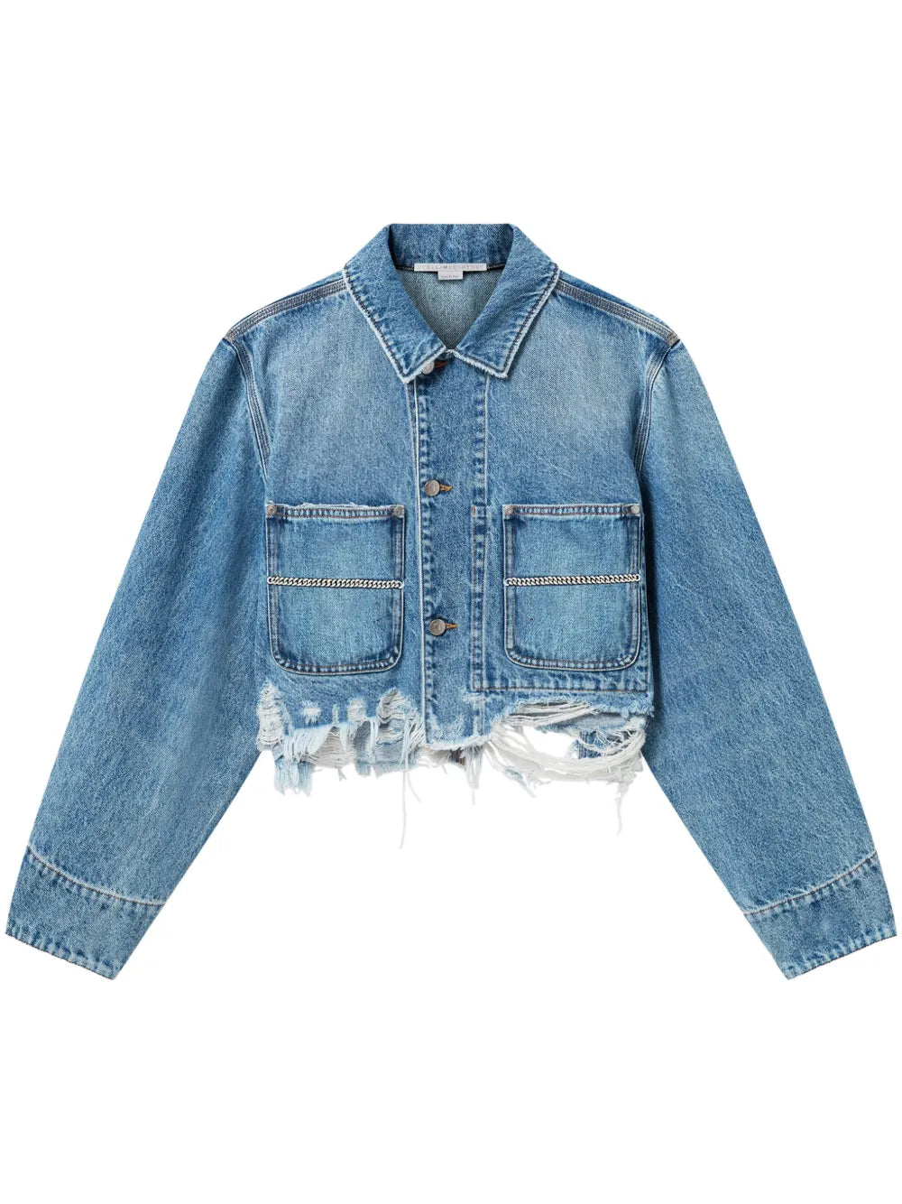 Chain-Detailing Denim Jacket