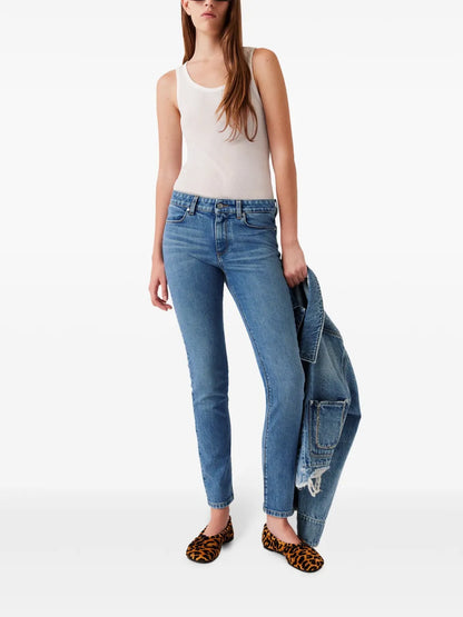 Logo-Patch Skinny Jeans