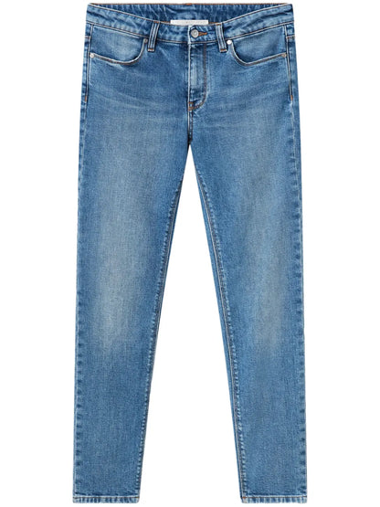 Logo-Patch Skinny Jeans