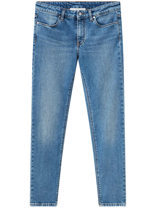 Logo-Patch Skinny Jeans