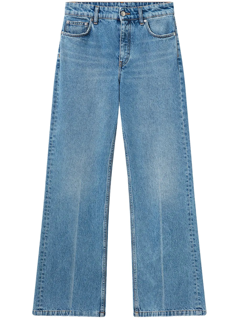 Cotton Straight-Leg Jeans