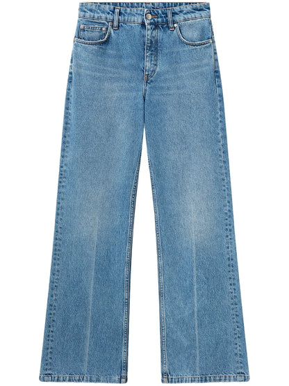 Cotton Straight-Leg Jeans