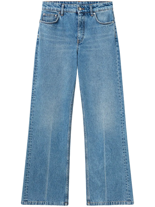 Cotton Straight-Leg Jeans