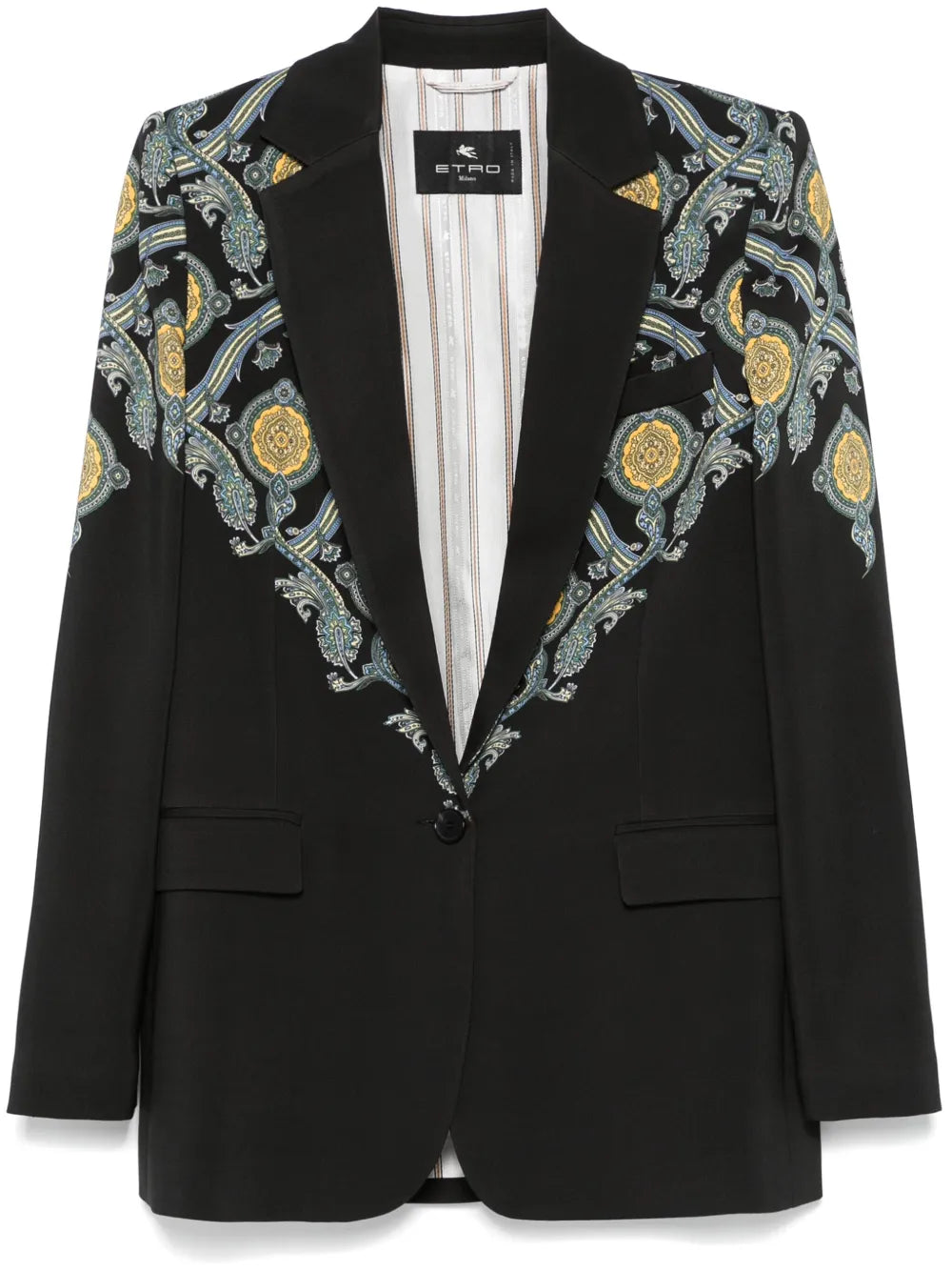 Paisley-Print Blazer