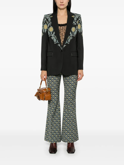 Paisley-Print Blazer
