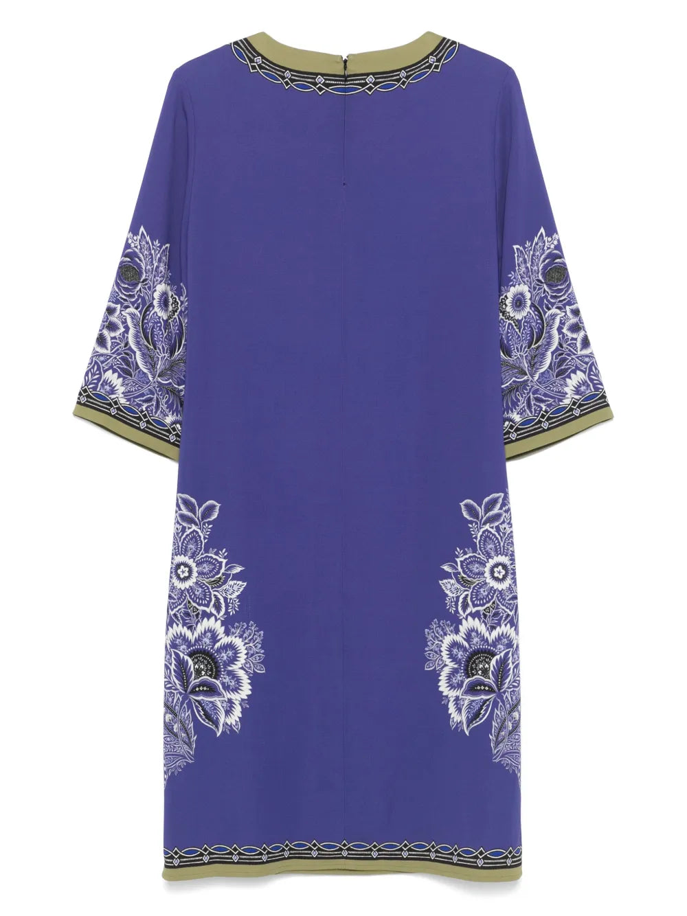 Floral-Print Shift Midi Dress
