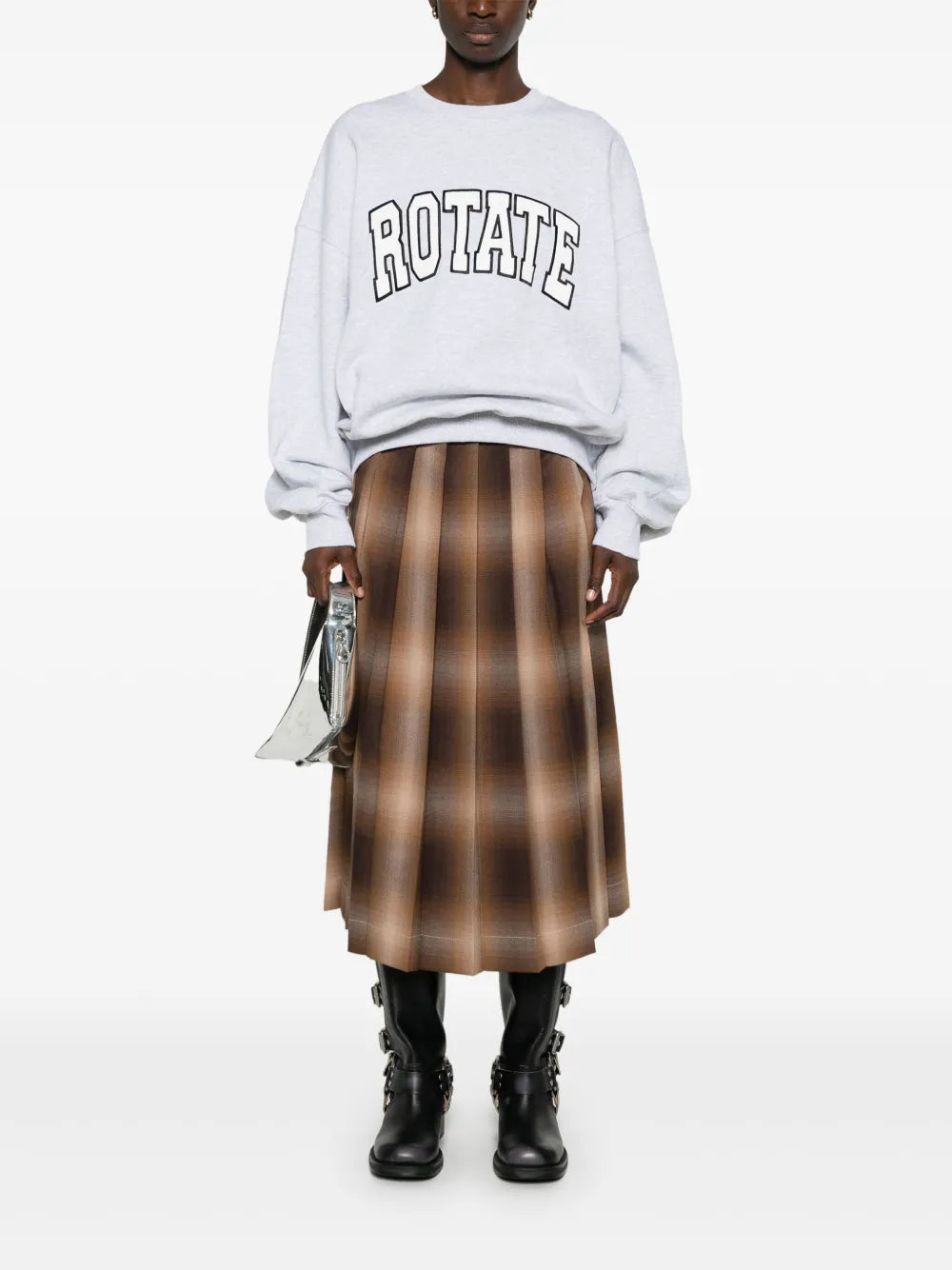 Embroidered-Logo Crew-Neck Sweatshirt