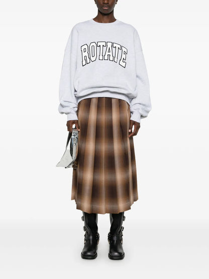 Embroidered-Logo Crew-Neck Sweatshirt