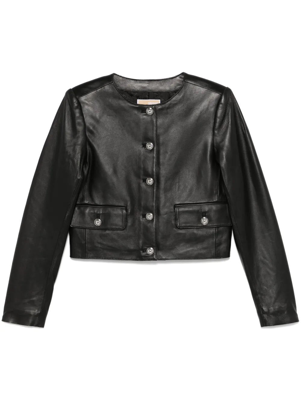 Cropped Leather Jacket