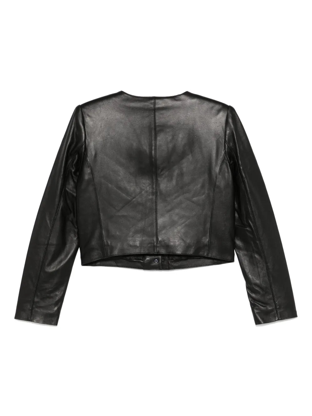 Cropped Leather Jacket